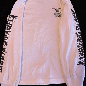 Taker White Graphic Long Sleeve Lurking Class Mens Size Small #graphictee